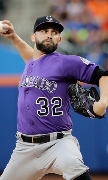 Rockies RHP Chatwood leaves with injury in wild 1st inning